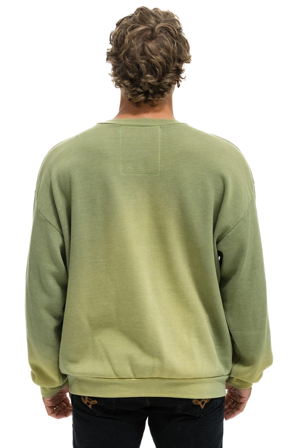 WINDSURF JUMP RELAXED CREW SWEATSHIRT - FADED ARMY