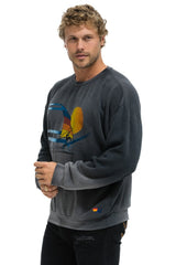 WINDSURF JUMP RELAXED CREW SWEATSHIRT - FADED SMOKE