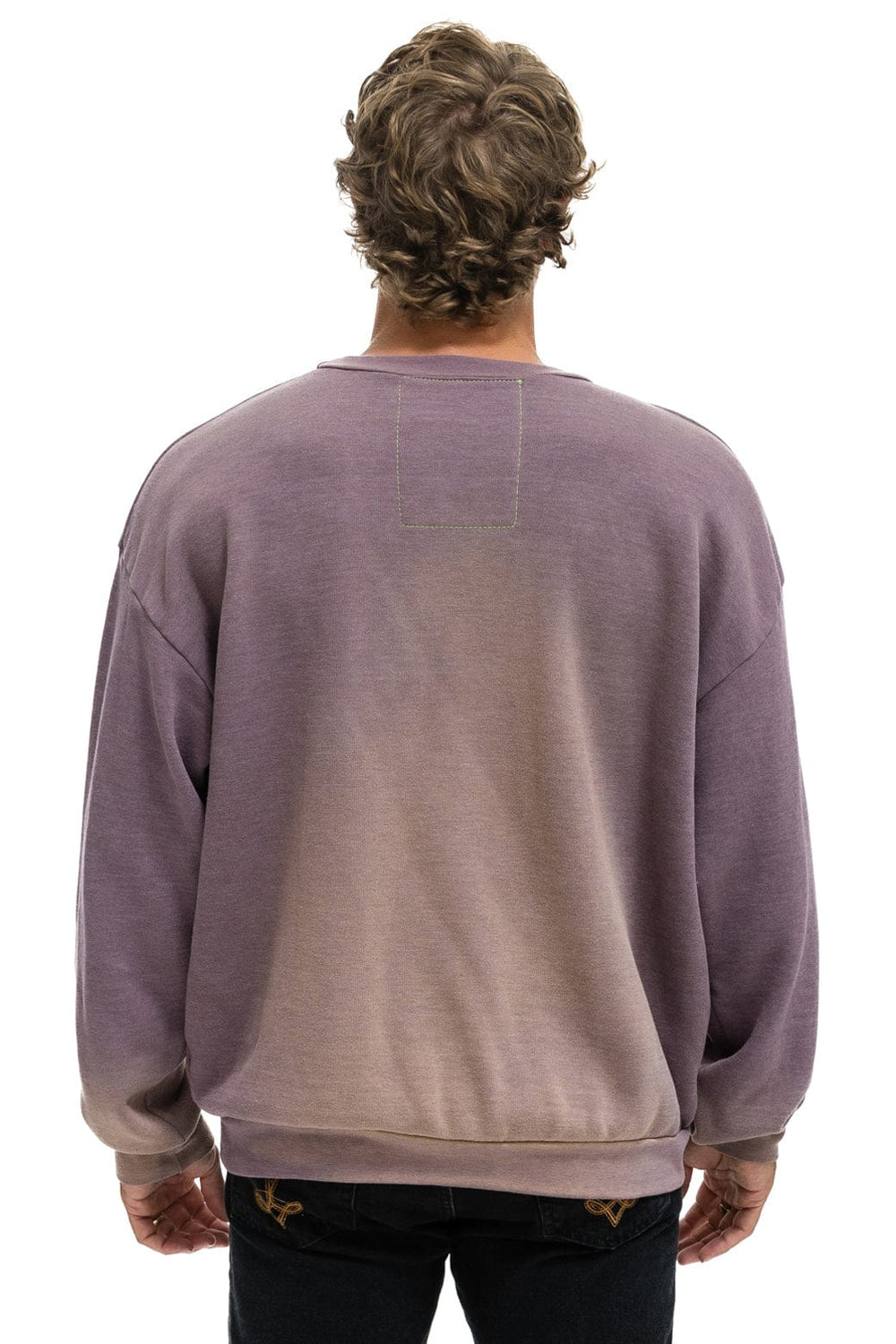WATER SKIER RELAXED CREW SWEATSHIRT - FADED MOCHA
