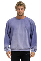 BOLT STITCH 2 RELAXED CREW SWEATSHIRT - FADED GRAPE