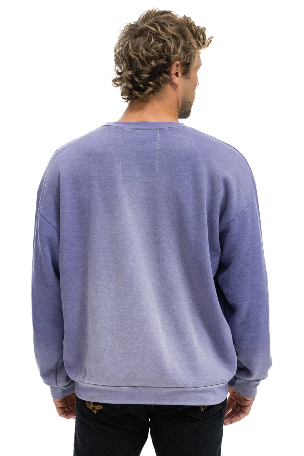 BOLT STITCH 2 RELAXED CREW SWEATSHIRT - FADED GRAPE