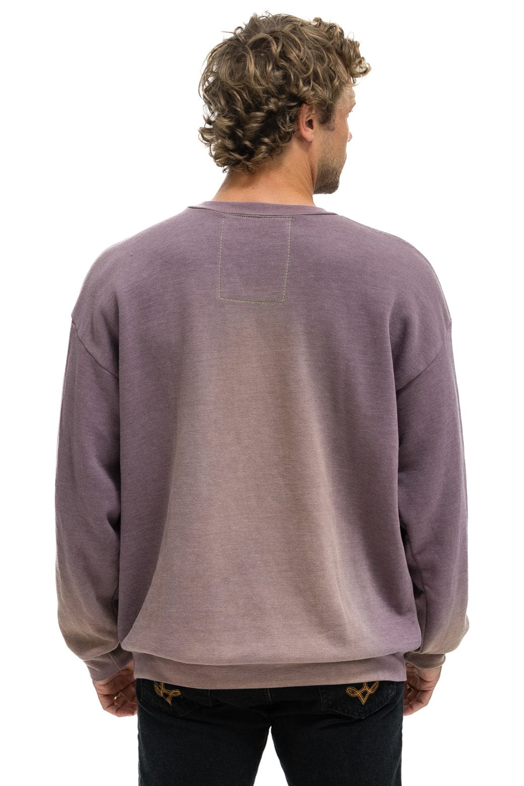 BOLT STITCH 2 RELAXED CREW SWEATSHIRT - FADED MOCHA