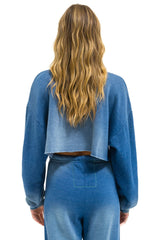 VENICE SURFER CROPPED CREW SWEATSHIRT RELAXED - FADED WATER