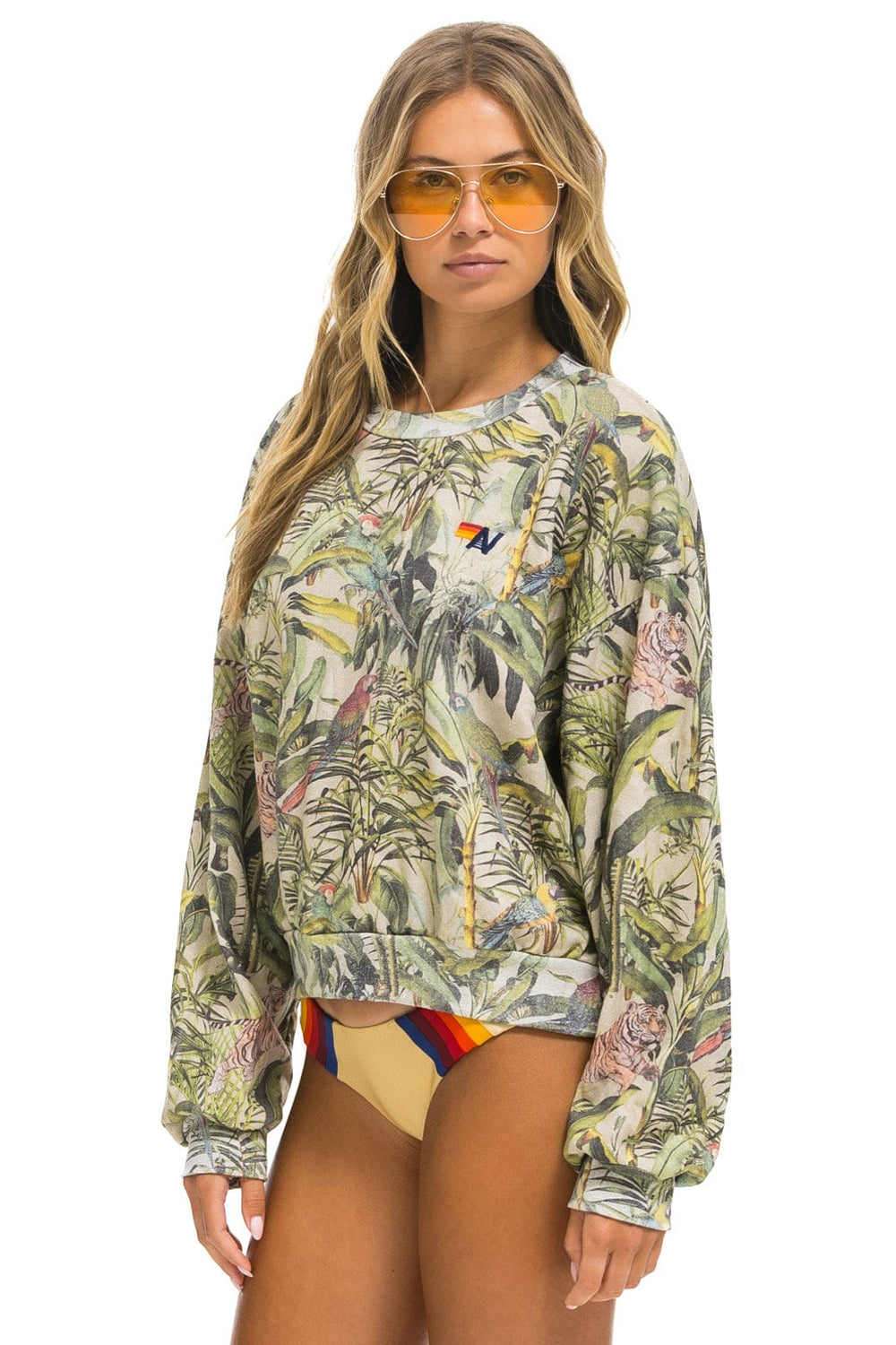 JUNGLE RELAXED CREW SWEATSHIRT - SAND