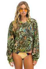 JUNGLE RELAXED CREW SWEATSHIRT - VINTAGE CHARCOAL