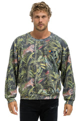 JUNGLE RELAXED CREW SWEATSHIRT - VINTAGE CHARCOAL
