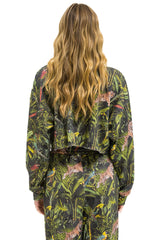 JUNGLE CROPPED CREW SWEATSHIRT RELAXED - VINTAGE CHARCOAL