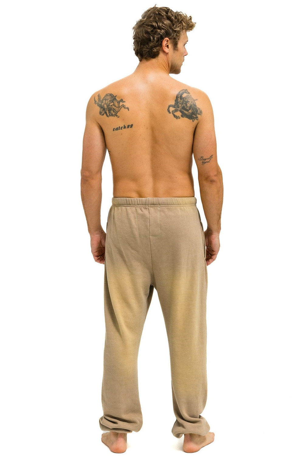 VINTAGE LOGO SWEATPANTS - FADED TAN