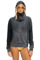 NINJA PULLOVER HOODIE - FADED SMOKE