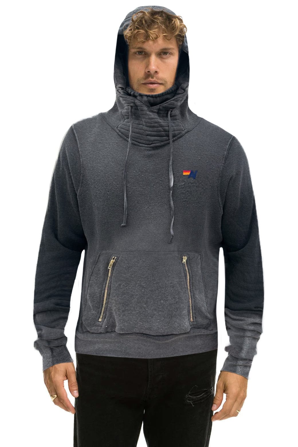 NINJA PULLOVER HOODIE - FADED SMOKE