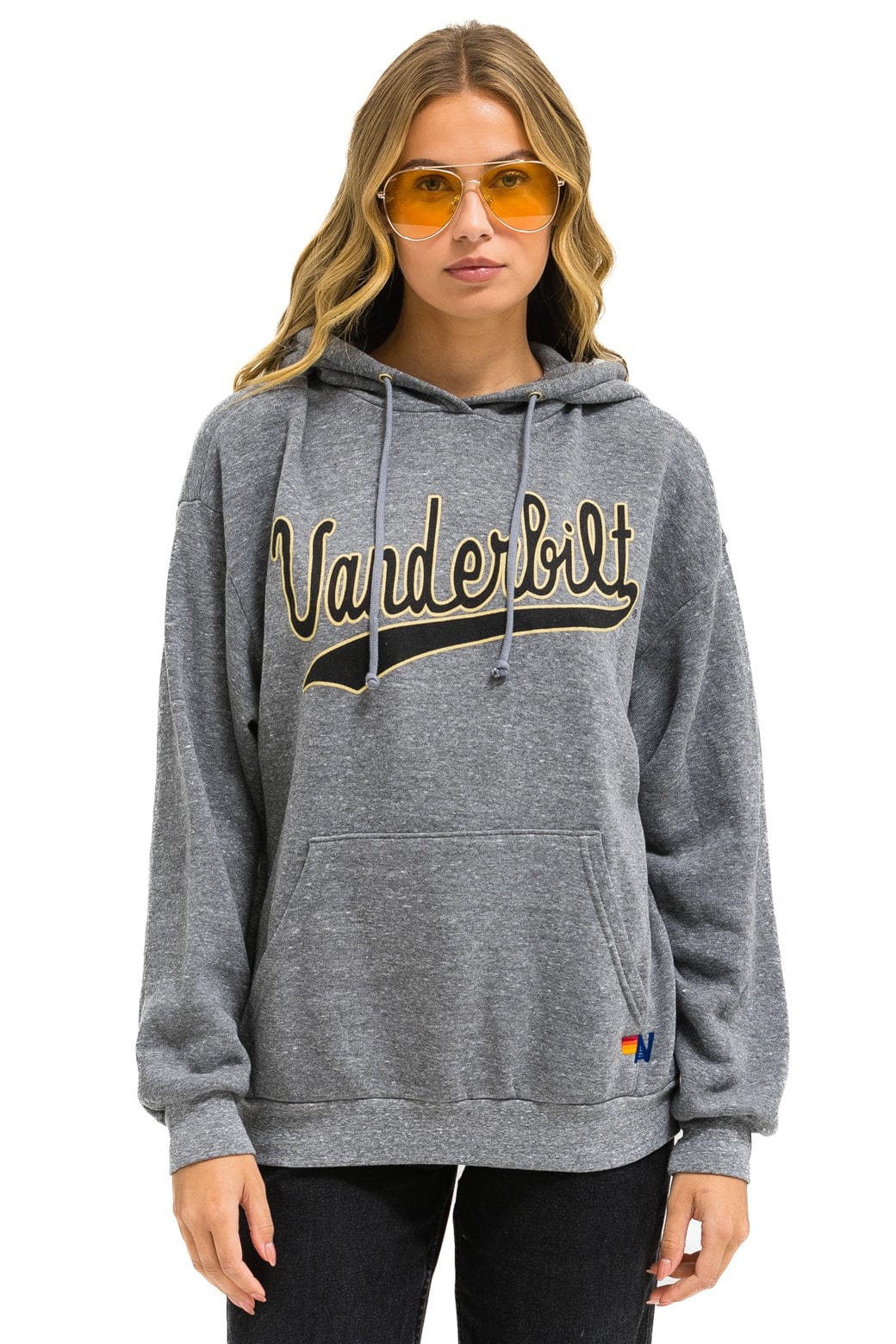 VANDERBILT COMMODORES PULLOVER HOODIE RELAXED - HEATHER GREY