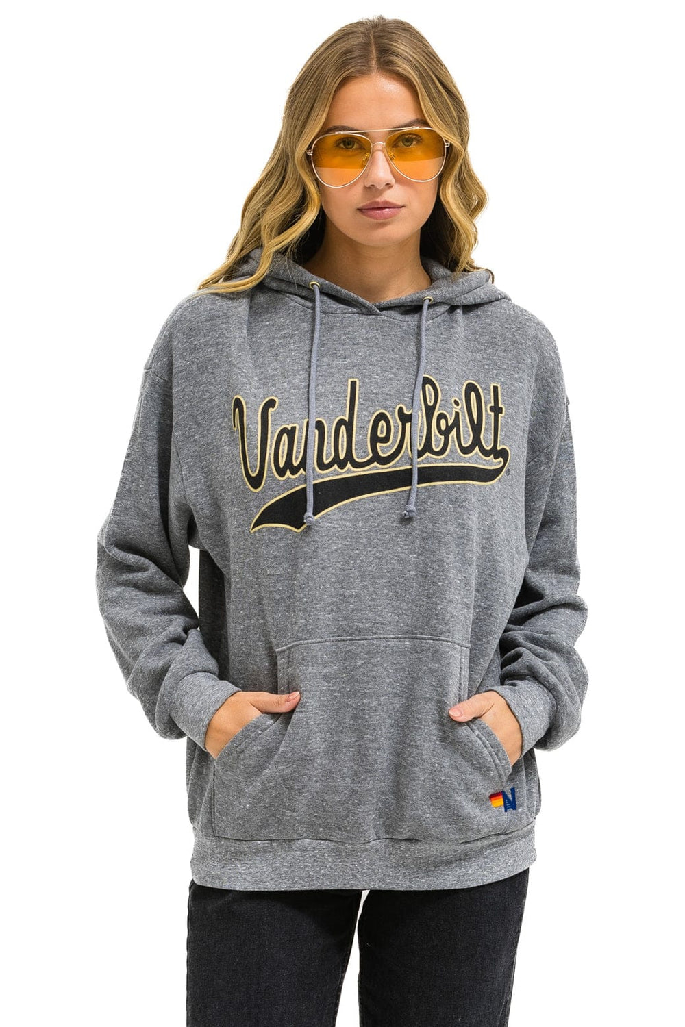 VANDERBILT COMMODORES PULLOVER HOODIE RELAXED - HEATHER GREY
