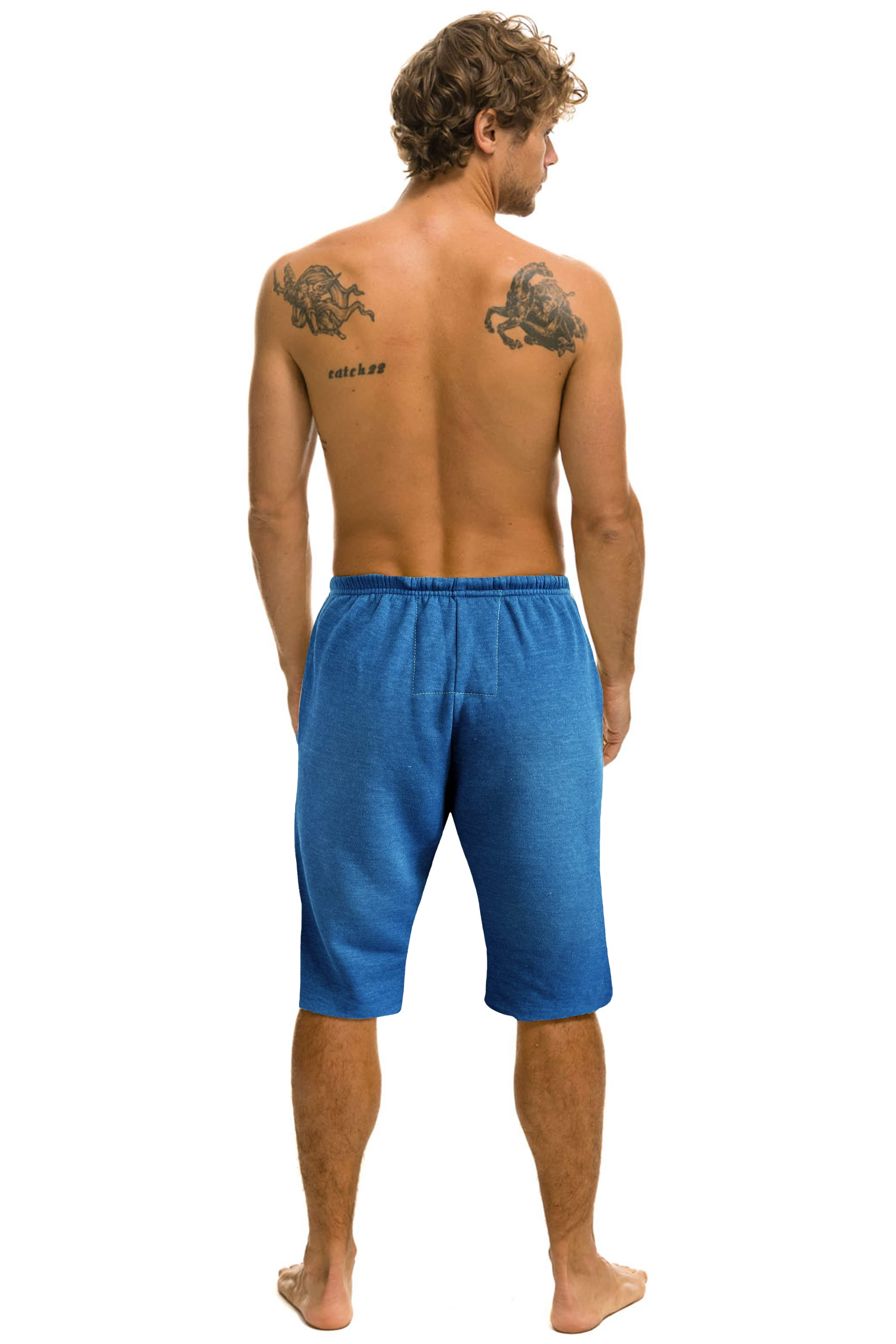 VINTAGE LOGO MENS SWEATSHORTS - FADED WATER