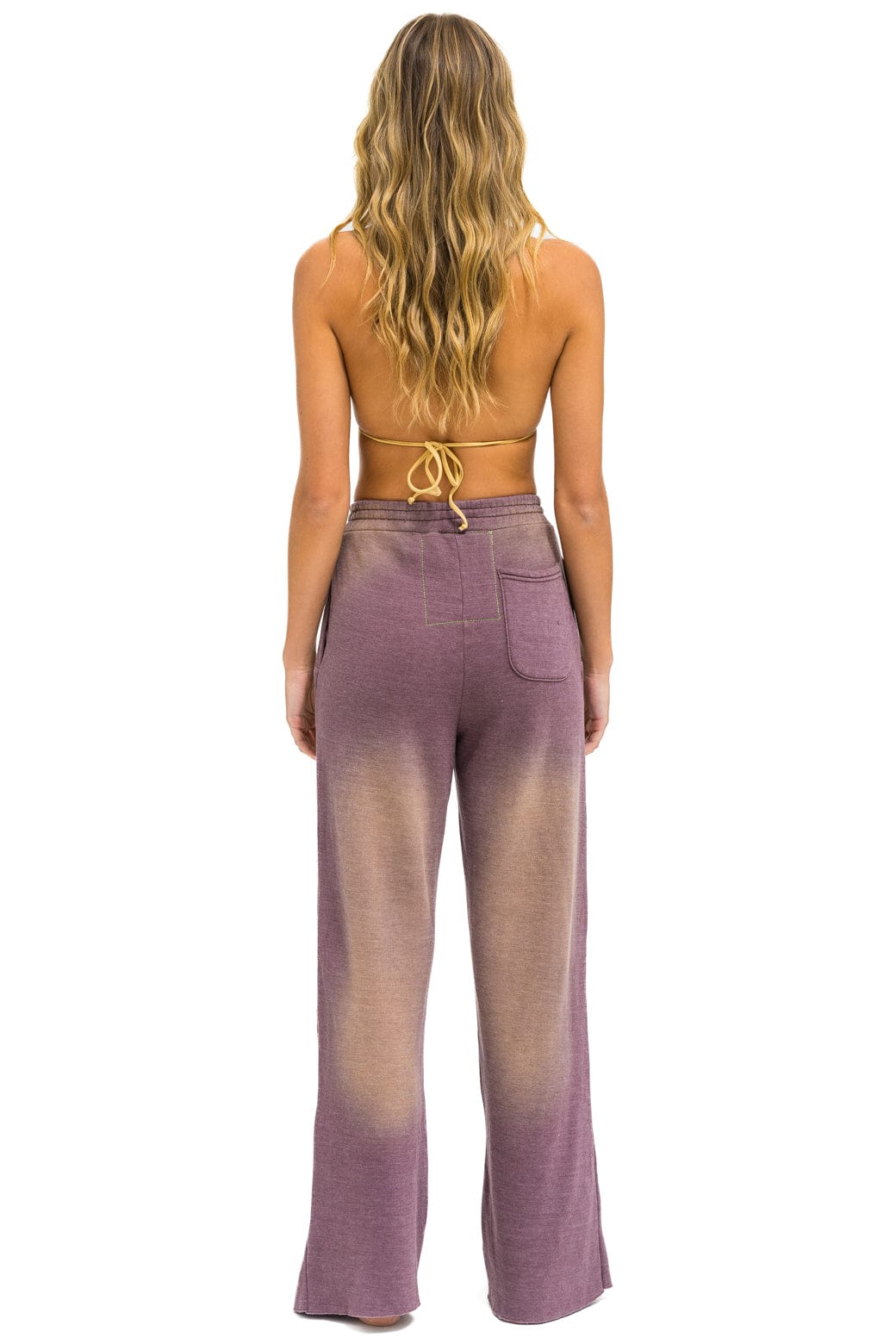 AN 3D WIDE LEG POCKET SWEATPANTS - FADED MOCHA