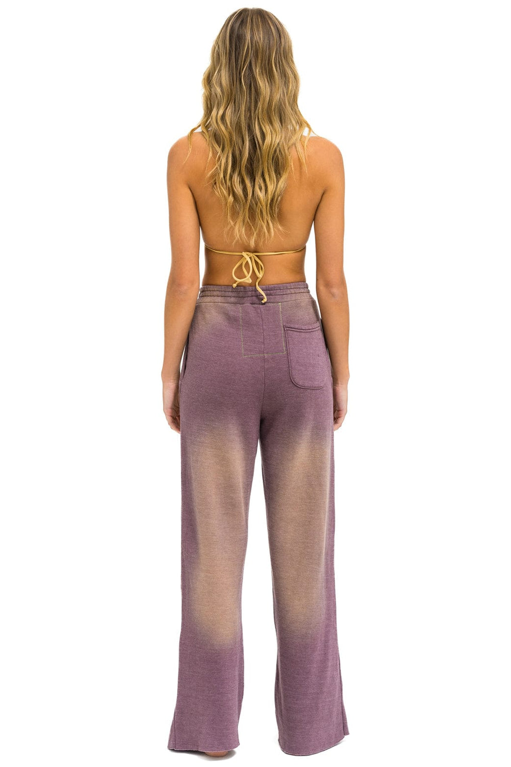 AN 3D WIDE LEG POCKET SWEATPANTS - FADED MOCHA