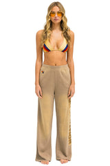 AN 3D WIDE LEG POCKET SWEATPANTS - FADED TAN