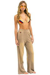 AN 3D WIDE LEG POCKET SWEATPANTS - FADED TAN