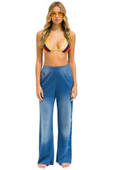 AN 3D WIDE LEG POCKET SWEATPANTS - FADED WATER