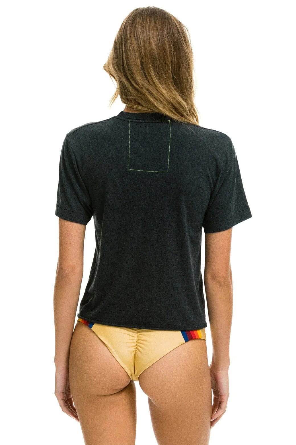 SANTA TIGER BOYFRIEND TEE - CHARCOAL