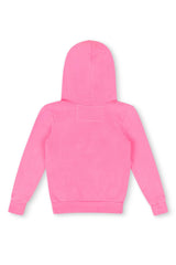KID'S LOGO PULLOVER HOODIE - NEON PINK