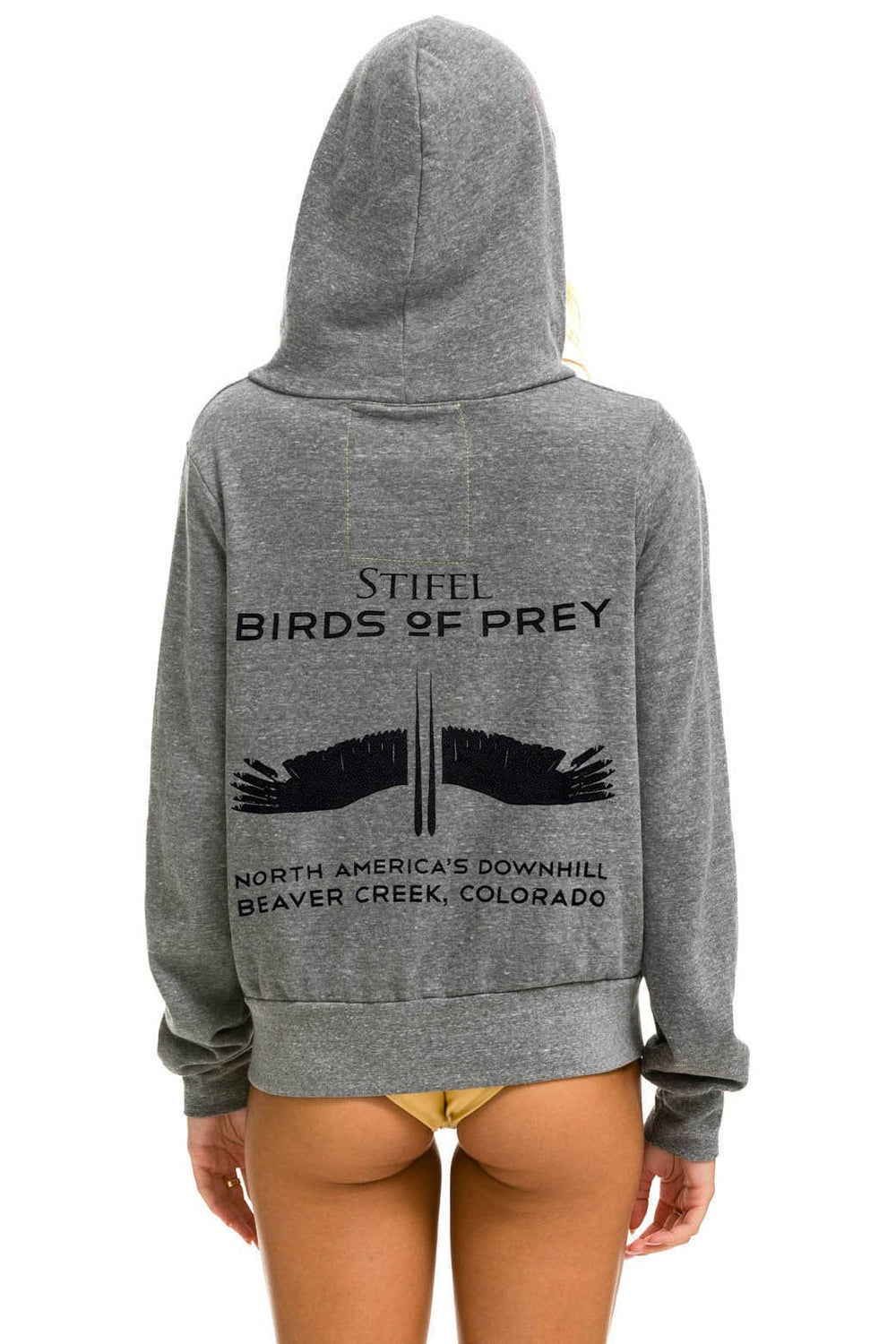 BIRDS OF PREY 2024 ZIP HOODIE - HEATHER GREY