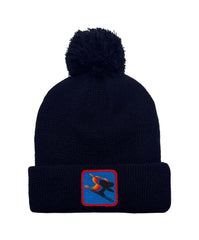 BIRDS OF PREY 2024 POM POM RIB BEANIE - NAVY