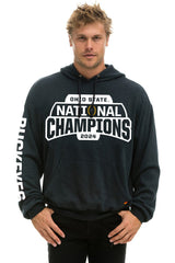OHIO STATE CFP CHAMPIONS 2025 RELAXED PULLOVER HOODIE - CHARCOAL