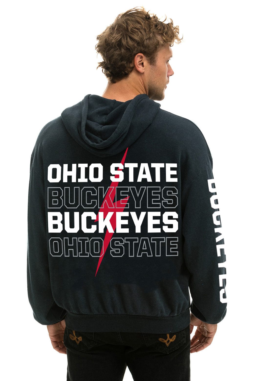 OHIO STATE CFP CHAMPIONS 2025 RELAXED PULLOVER HOODIE - CHARCOAL