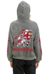OHIO STATE CFP CHAMPIONS 2025 RELAXED PULLOVER HOODIE - HEATHER