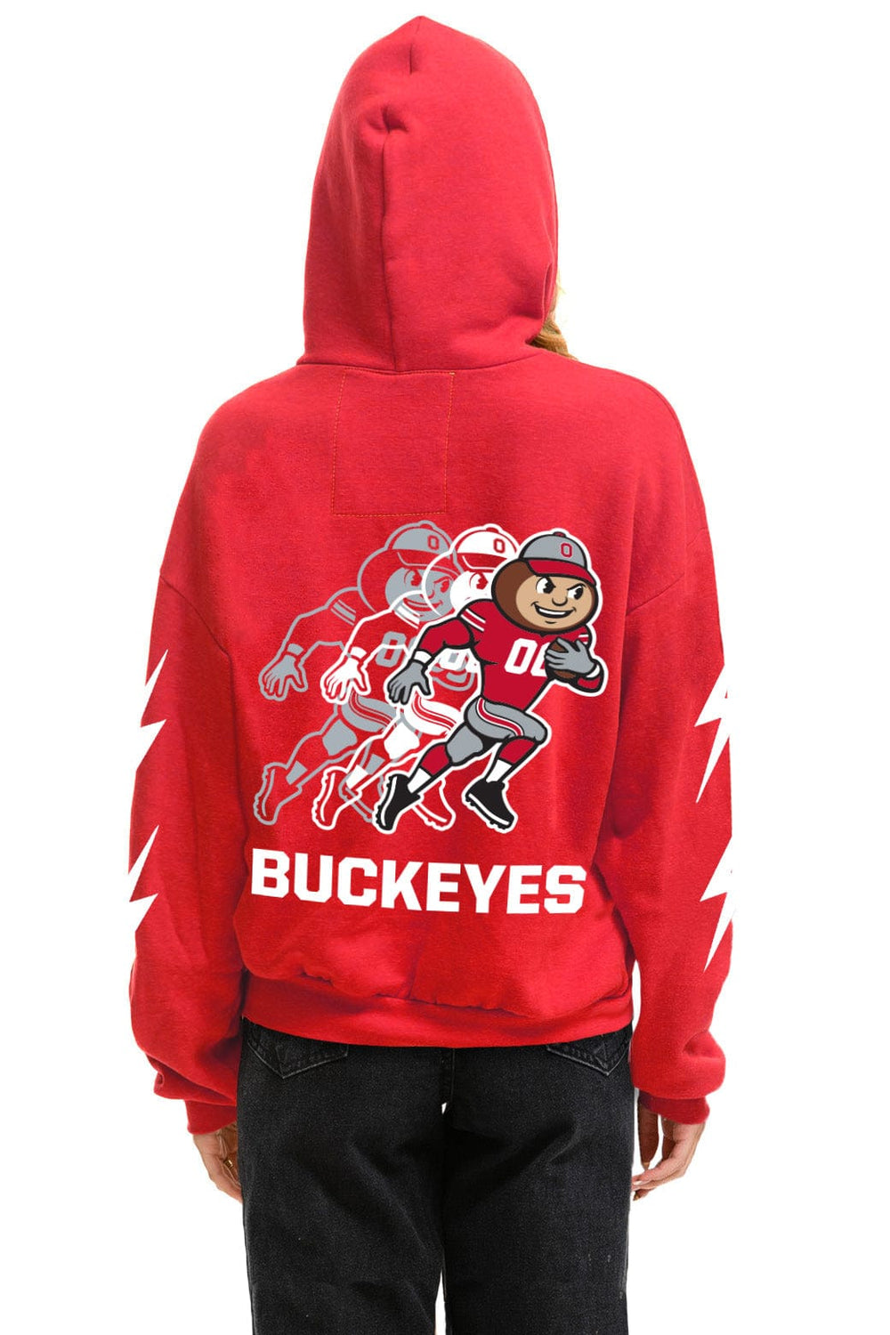 OHIO STATE CFP CHAMPIONS 2025 RELAXED PULLOVER HOODIE - RED