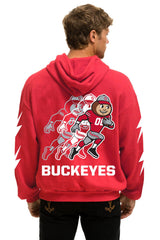 OHIO STATE CFP CHAMPIONS 2025 RELAXED PULLOVER HOODIE - RED