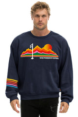 WM PHOENIX OPEN 2025 RELAXED CREW SWEATSHIRT - NAVY