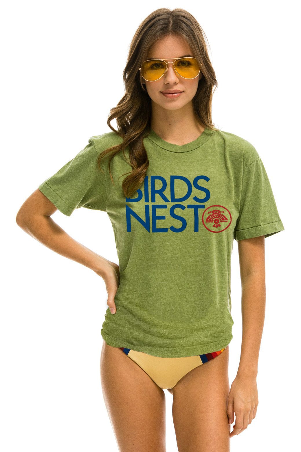 WMPO BIRDS NEST 2025 UNISEX CREW TEE - JUNGLE GREEN