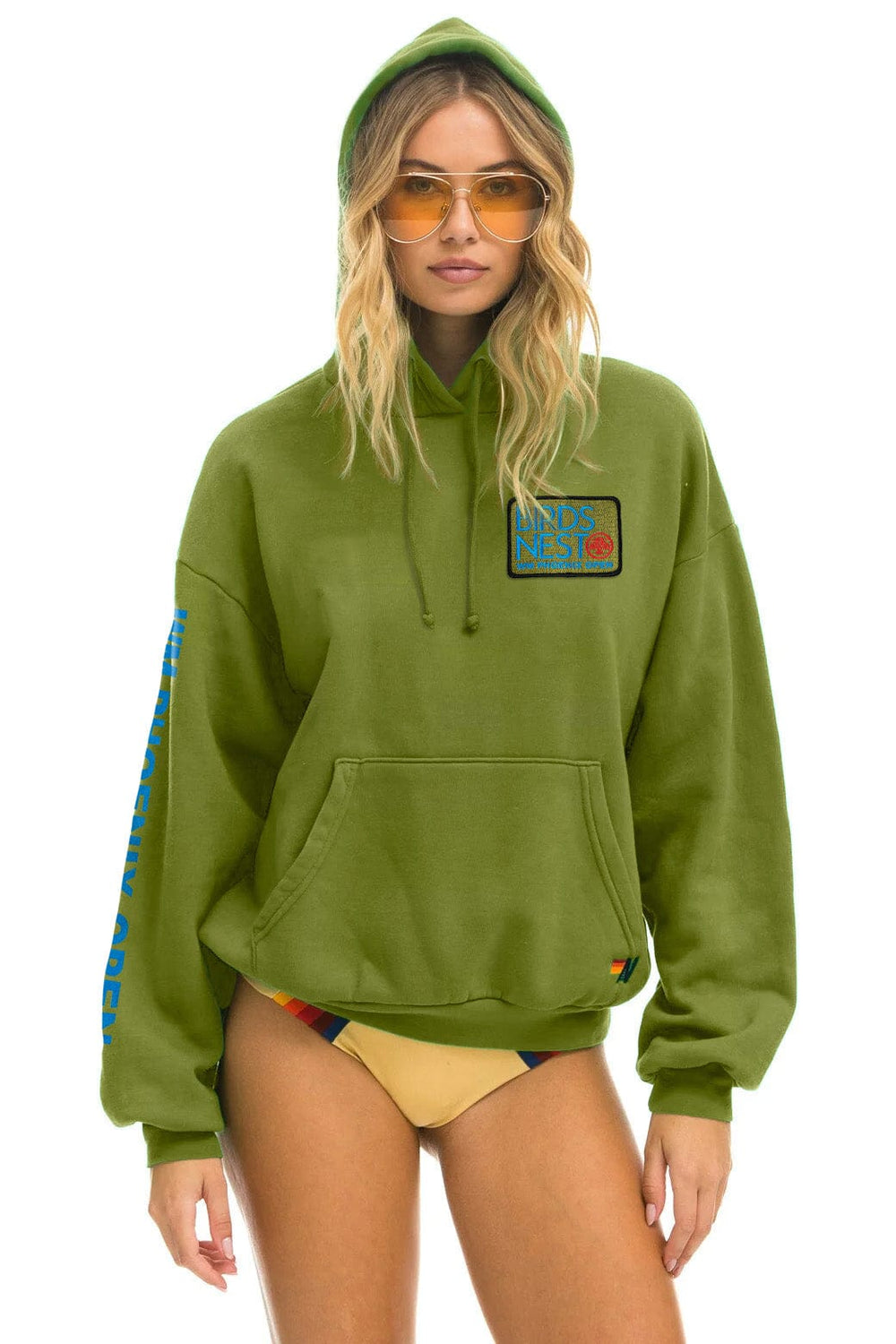 WMPO BIRDS NEST 2025 RELAXED PULLOVER HOODIE - JUNGLE GREEN