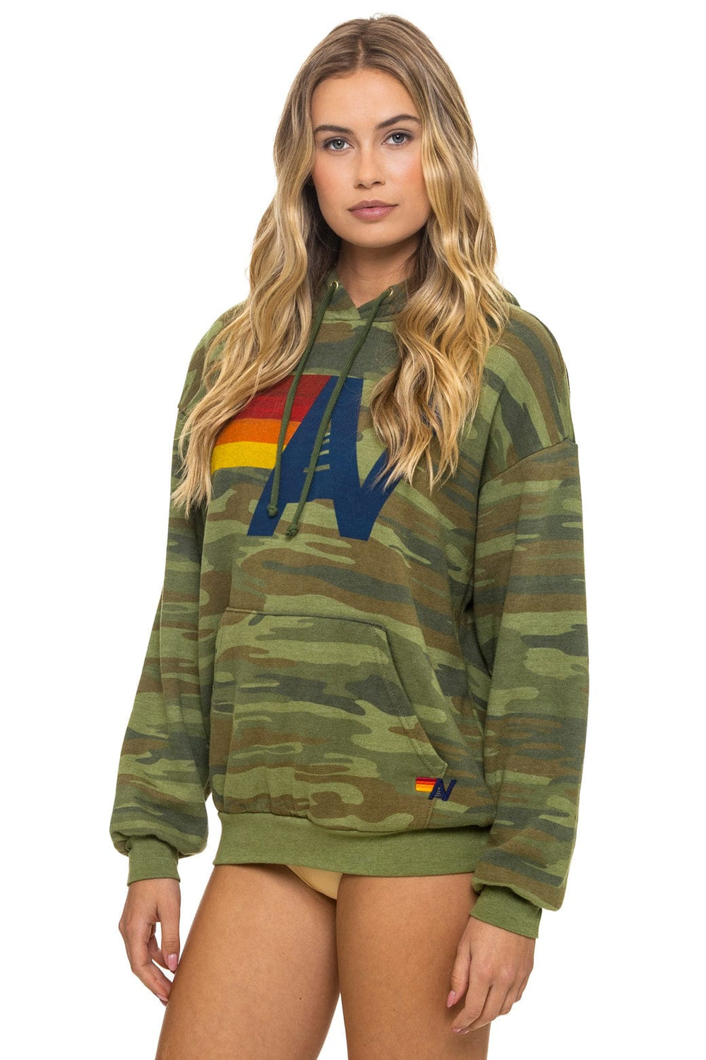 LOGO PULLOVER RELAXED HOODIE - CAMO