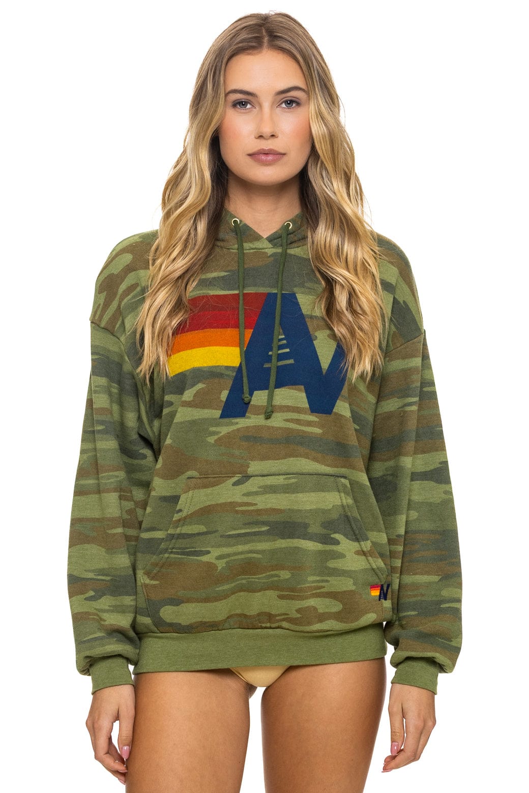 LOGO PULLOVER RELAXED HOODIE - CAMO
