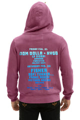 PALM TREE FESTIVAL ASPEN 2025 ZIP HOODIE - BERRY