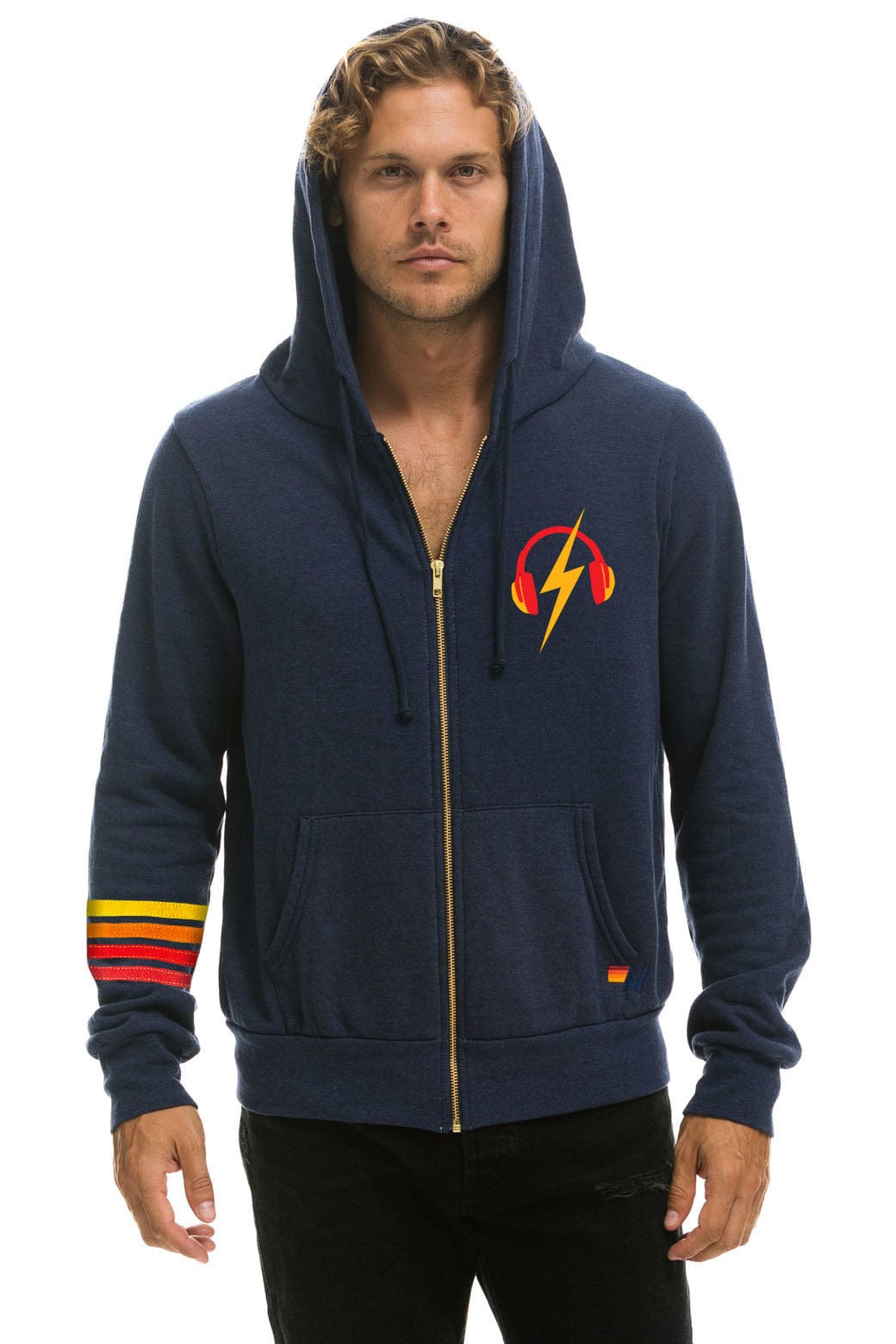 GARDEN STATE CONCERT ZIP HOODIE - NAVY