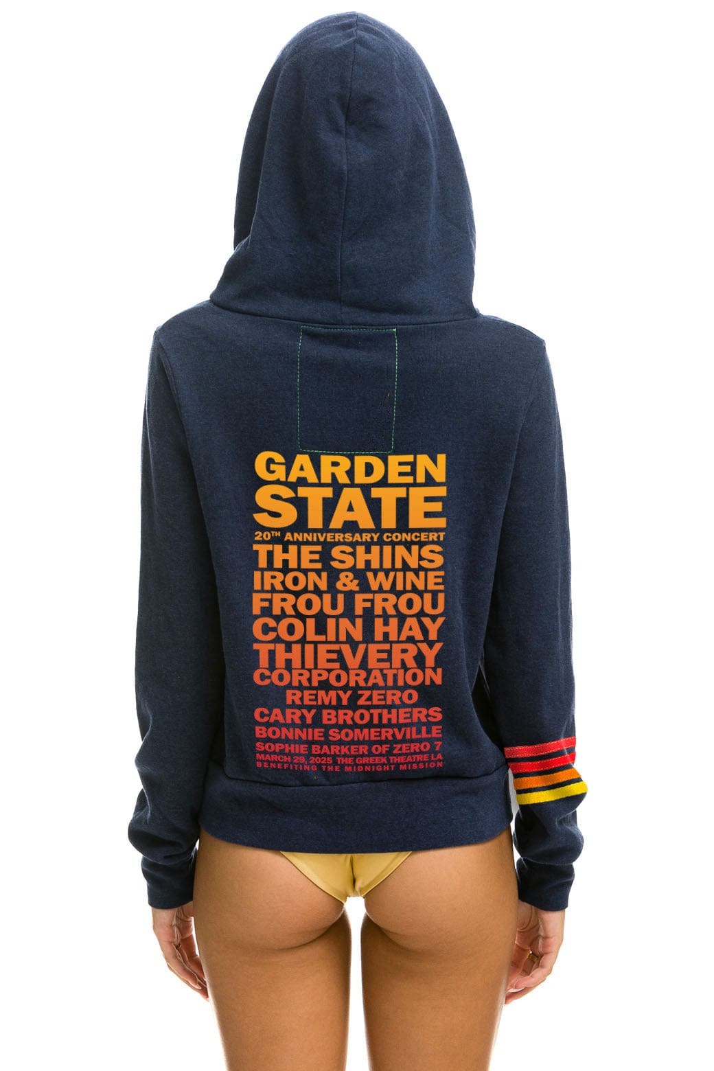 GARDEN STATE CONCERT ZIP HOODIE - NAVY