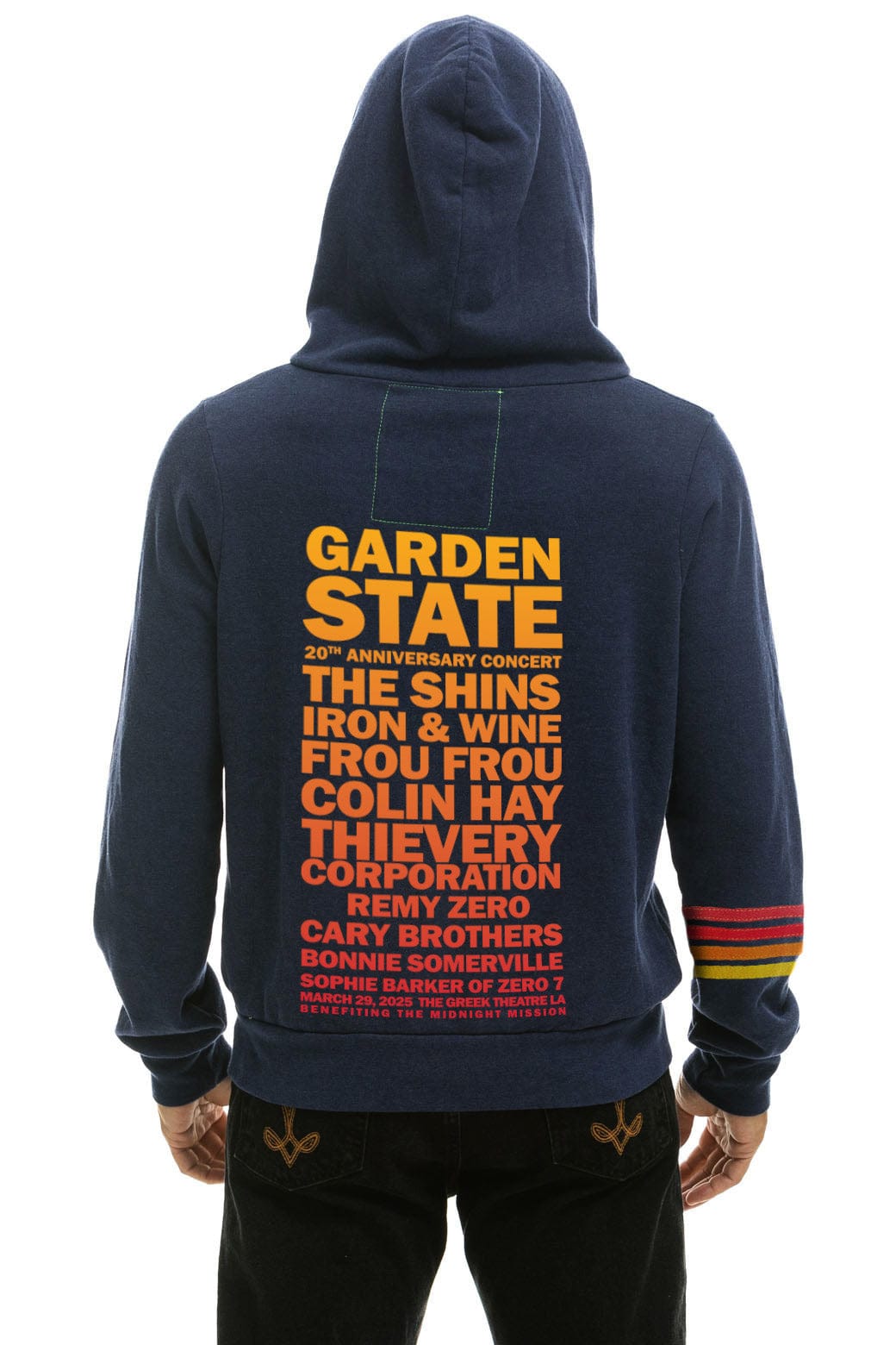 GARDEN STATE CONCERT ZIP HOODIE - NAVY