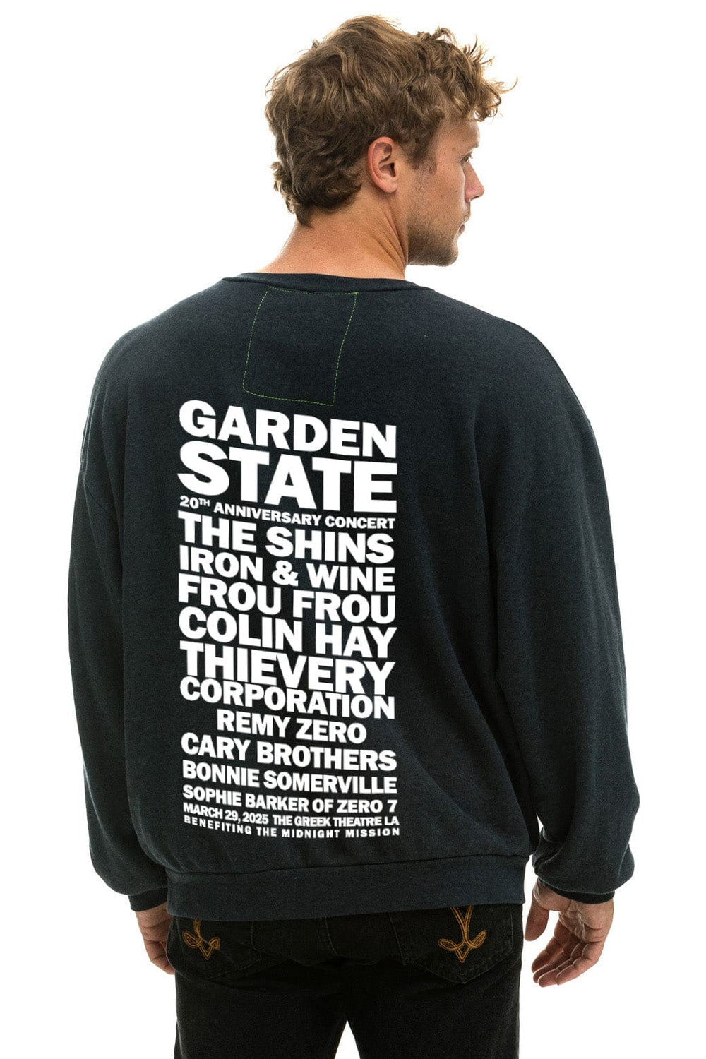 GARDEN STATE CONCERT CREW SWEATSHIRT RELAXED - CHARCOAL