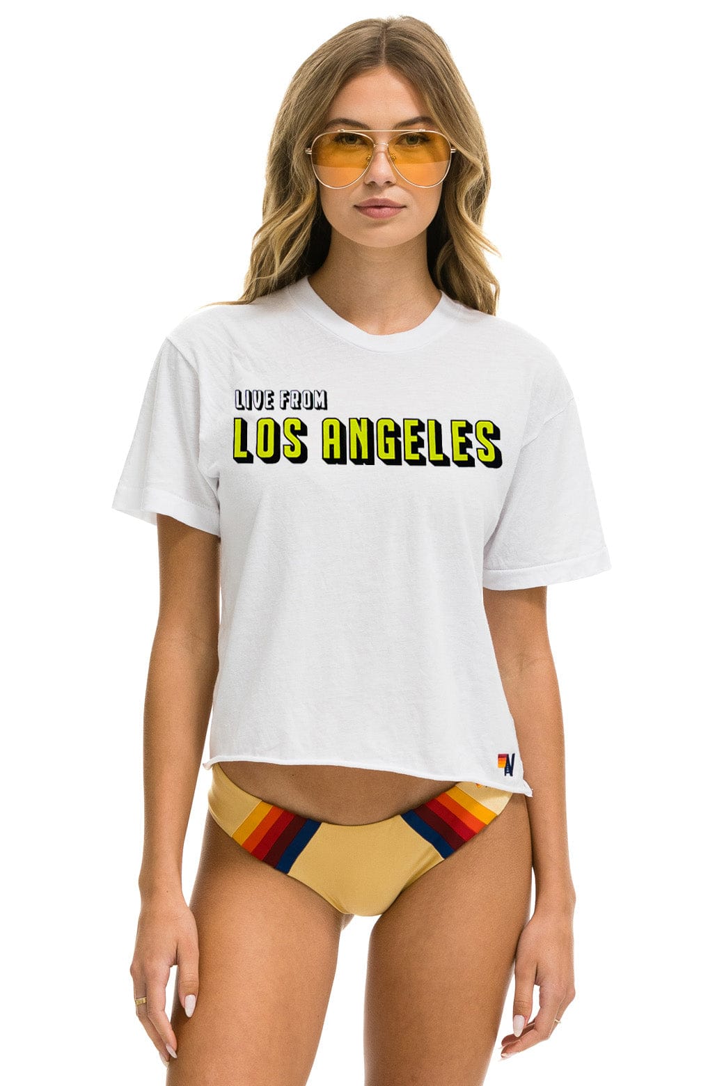 DREAMLAND LA FIRES BENEFIT BOYFRIEND TEE - WHITE