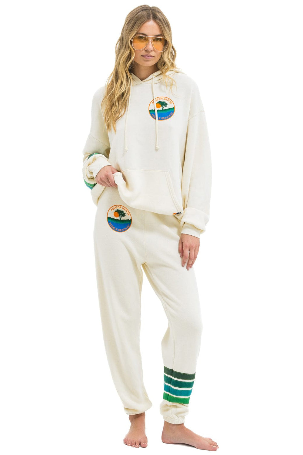 PEBBLE BEACH FOOD & WINE 2025 UNISEX SWEATPANTS - VINTAGE WHITE