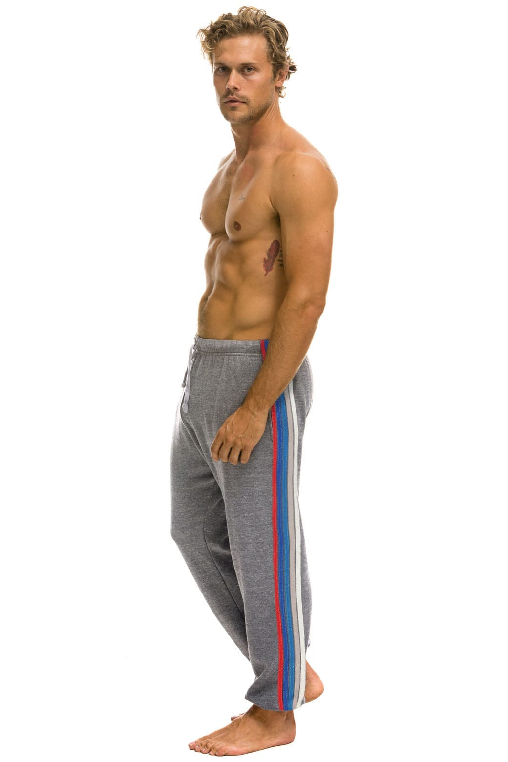 TEXAS RANGERS 5 STRIPE UNISEX SWEATPANTS - HEATHER // USA