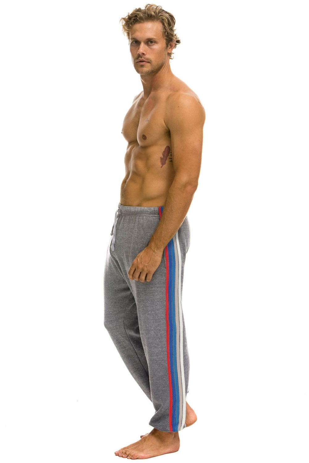 TEXAS RANGERS 5 STRIPE UNISEX SWEATPANTS - HEATHER // USA