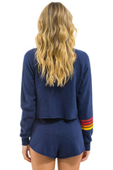 TEXAS RANGERS WOMEN'S LOUNGER SHORT - NAVY