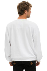 STARS RELAXED CREW SWEATSHIRT - WHITE // USA