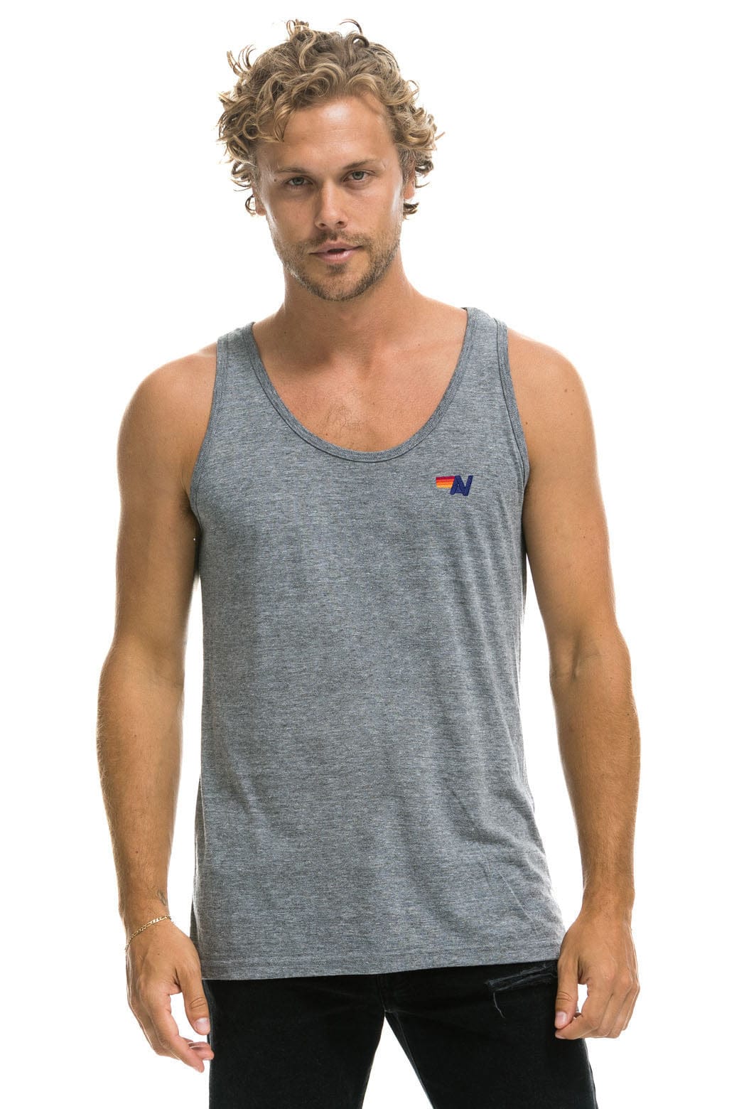 MEN'S BASIC TANK - HEATHER GREY