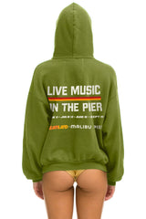 DREAMLAND MALIBU SUNDAY SESSIONS PULLOVER HOODIE RELAXED - JUNGLE GREEN