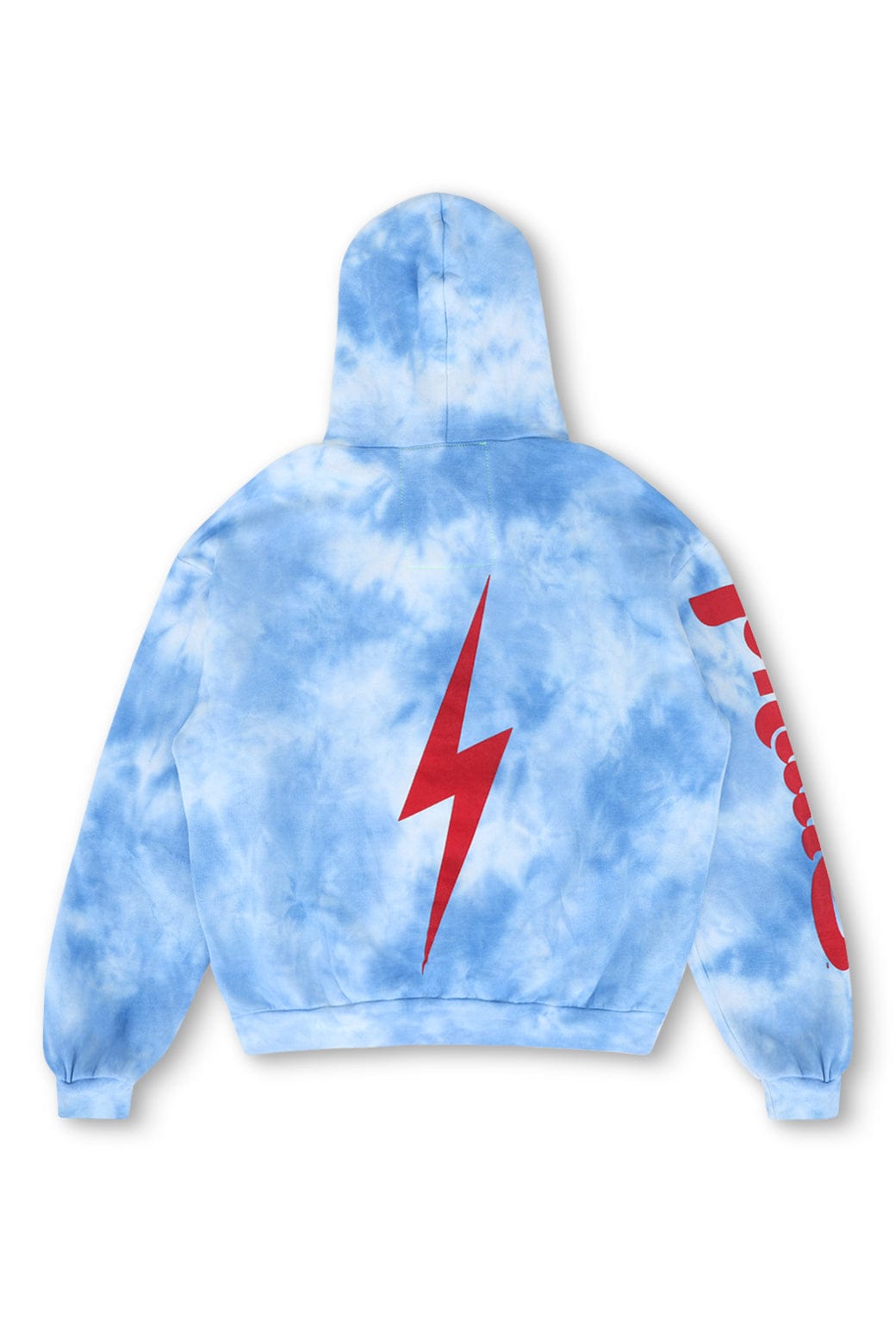 PHILLIES HAND DYED RELAXED PULLOVER HOODIE - TIE DYE BLUE